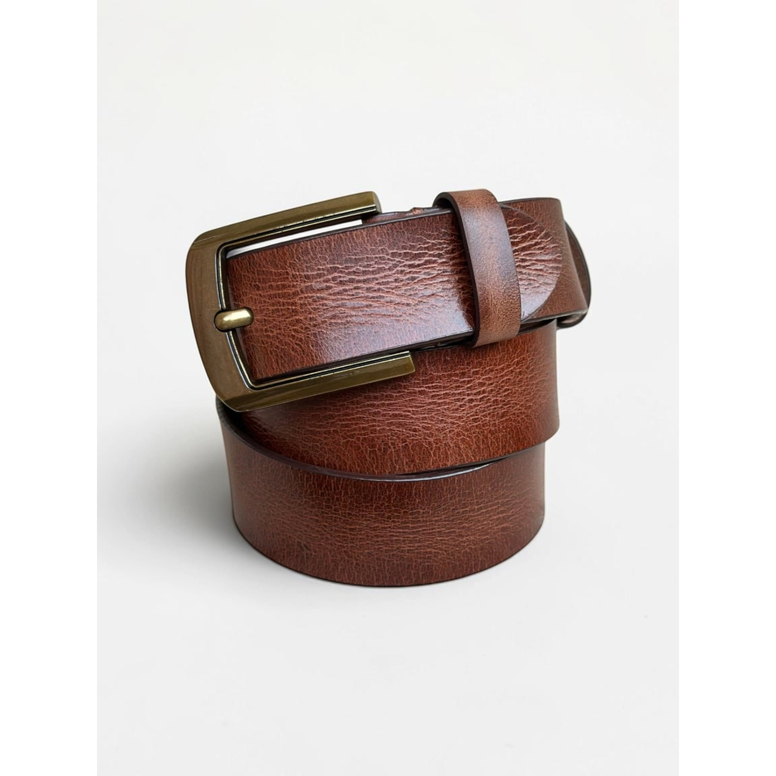 Men's Textured Heritage Belt Full Grain Leather