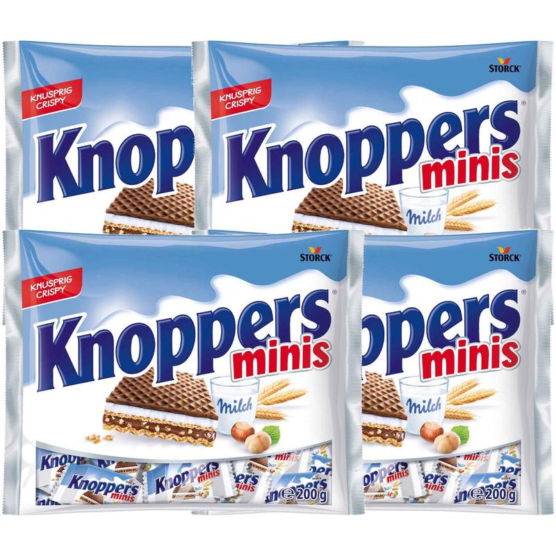 4 Packs Of Knoppers Minis 200g (4x200g)