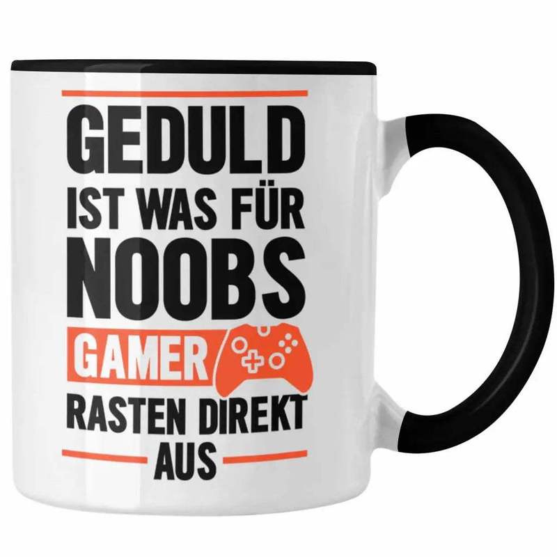 Trendation - Gamer Quote Mug Controller Gift - Is For Noobs - Gamer Mugs Gift For Boys, Guys, Gaming
