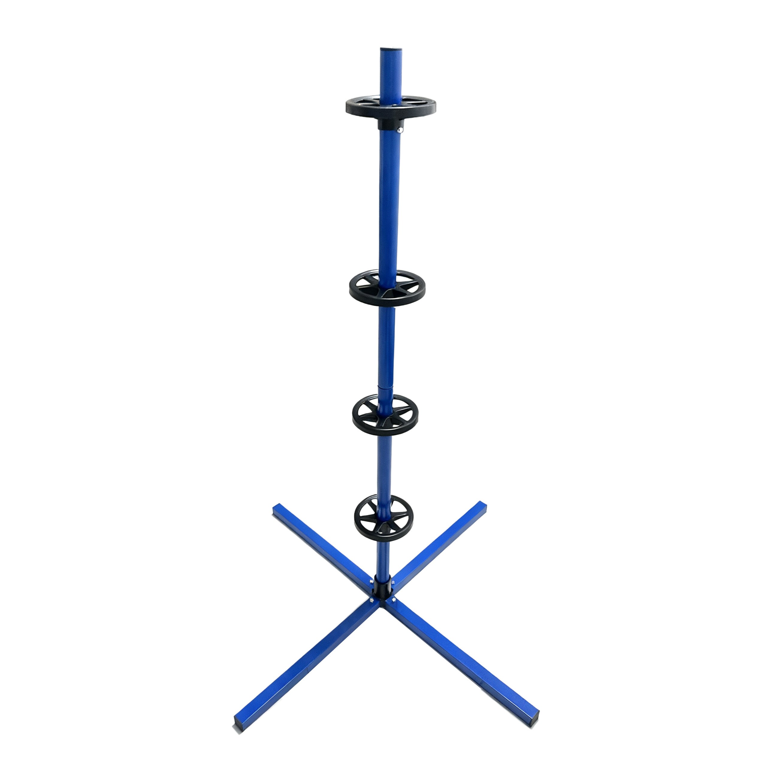 Image of Rack For 4 Wheels, Freestanding, Steel, 131.5 Cm, For Tires Up To 285 Mm And 120 Kg, Space-saving Vertical Storage For Garage, Basement, And Workshop, Rim Tree, Wheel Rack, Tire Holder, Relaxdays
