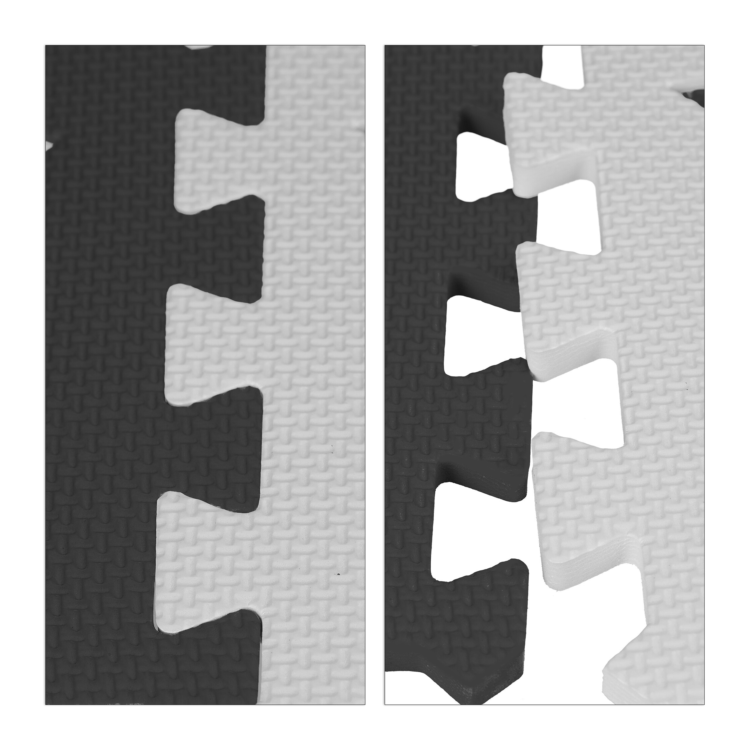 60 X ABC Puzzle Mat in White and Grey