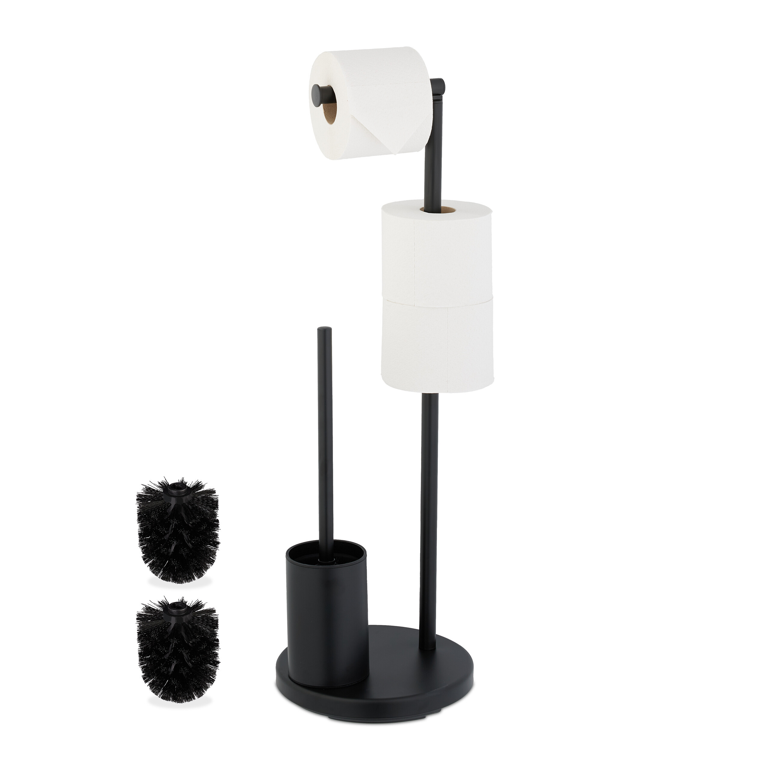 Wc Suite In Black - (h)68 X Ø22 Cm