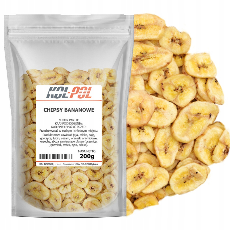 TEMU Crispy Banana 200g Dried Bananas Crunchy Snack Kol-pol Quality