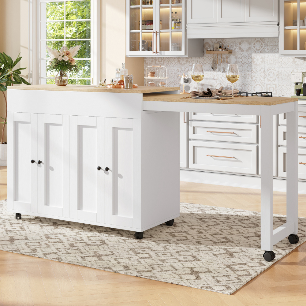 Extendable Edible Table 118-180x50x94.6 Cm With High-quality Hinges, Work Surface For Work, Study, , Office
