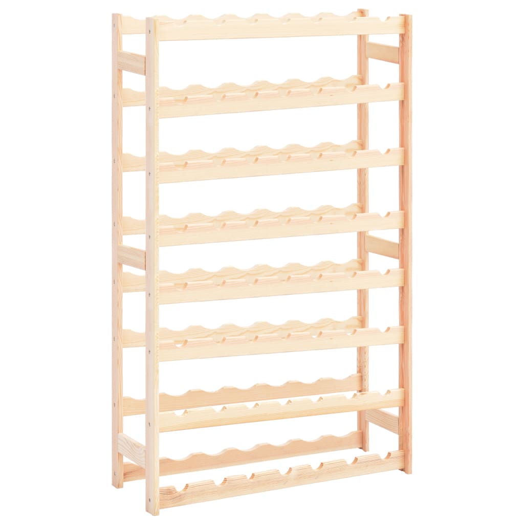 Vidaxl Pine Wood Wine Rack For 56 Bottles Bottle Rack Bottle Holder Bottle Stand Wine Stand Wine Cabinet Wine Wood Rack Shelf