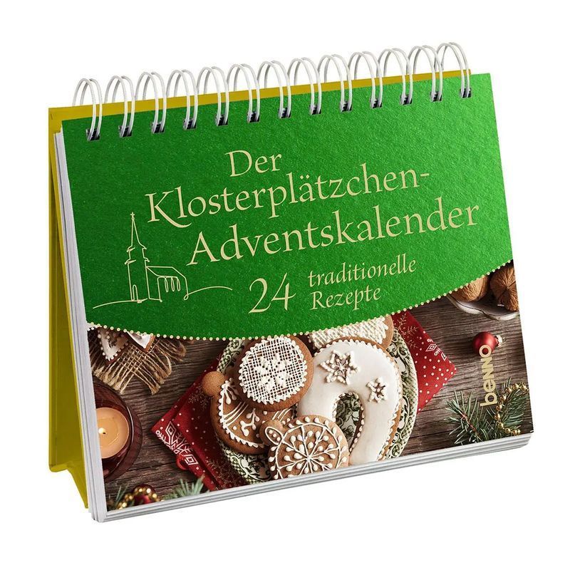 Image of The Monastery Square Advent Calendar - Paperback - 24 Traditional Recipes - 24 Pages - German - 2025 - St. Benno Publishing House Gmbh - Ean 9783746268194