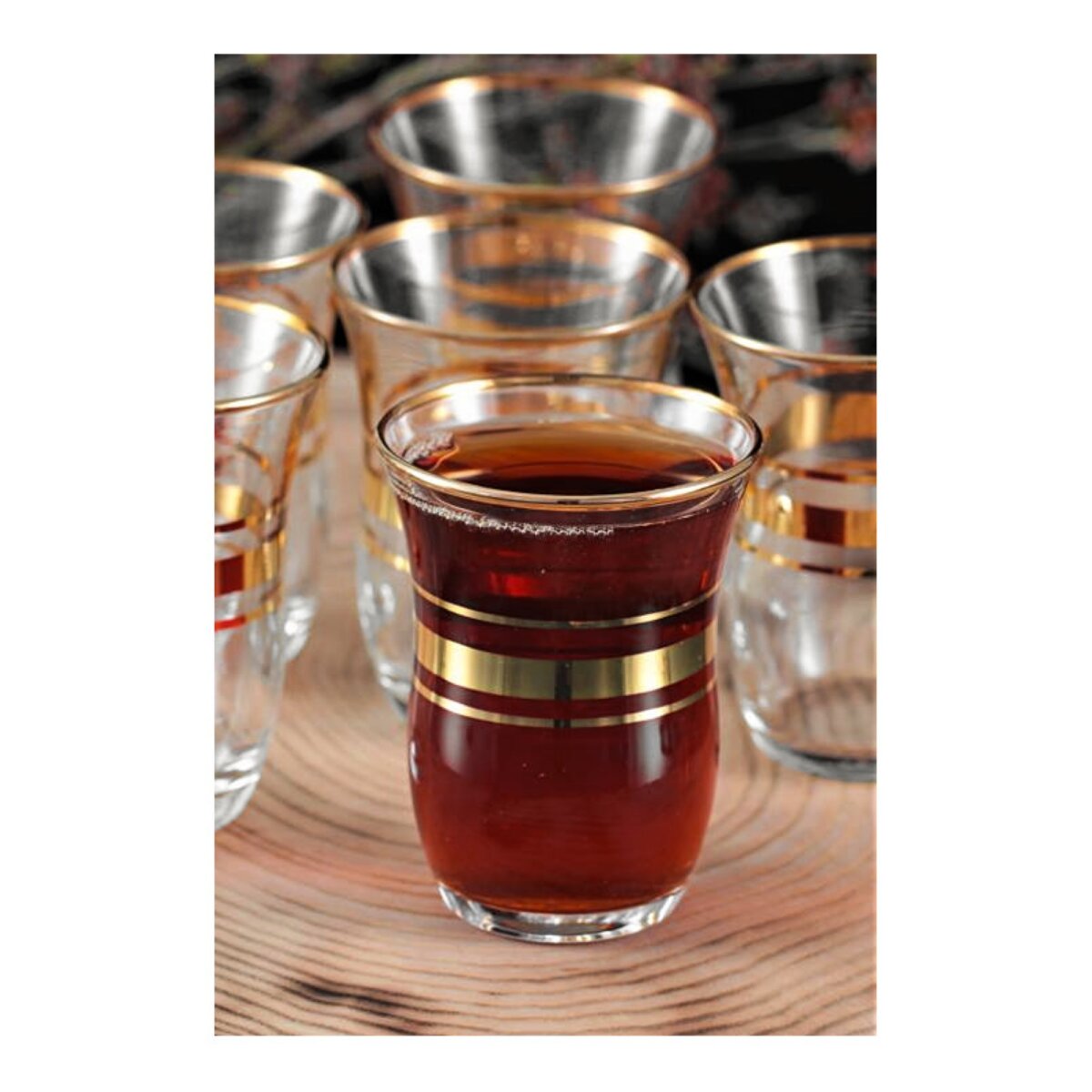 Pasabahce 6-piece Tea Glass Set With Elegant Gold Design - 95 Ml | , , Ideal For Everyday & Leisure – Now!