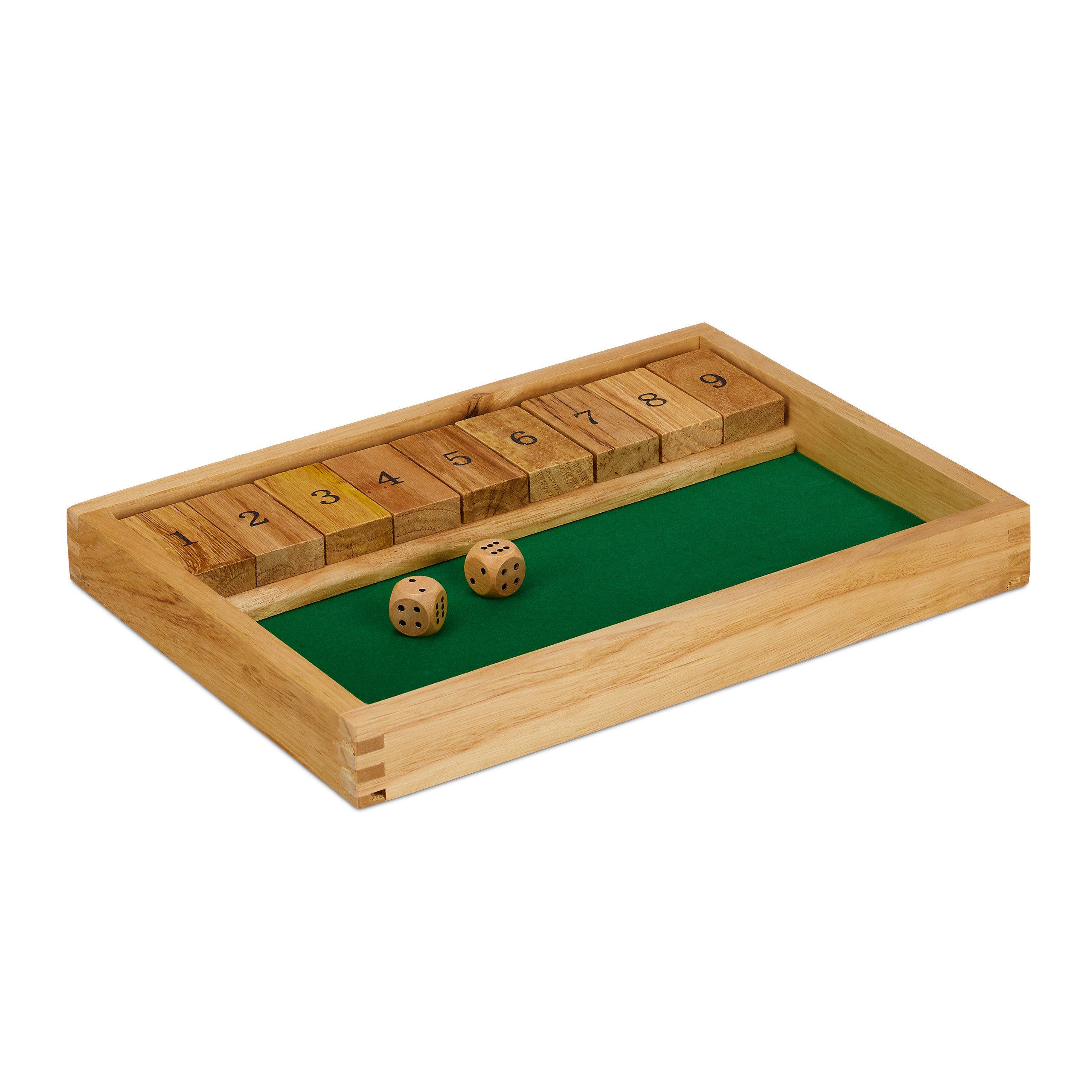 Shut The Box Natural/green