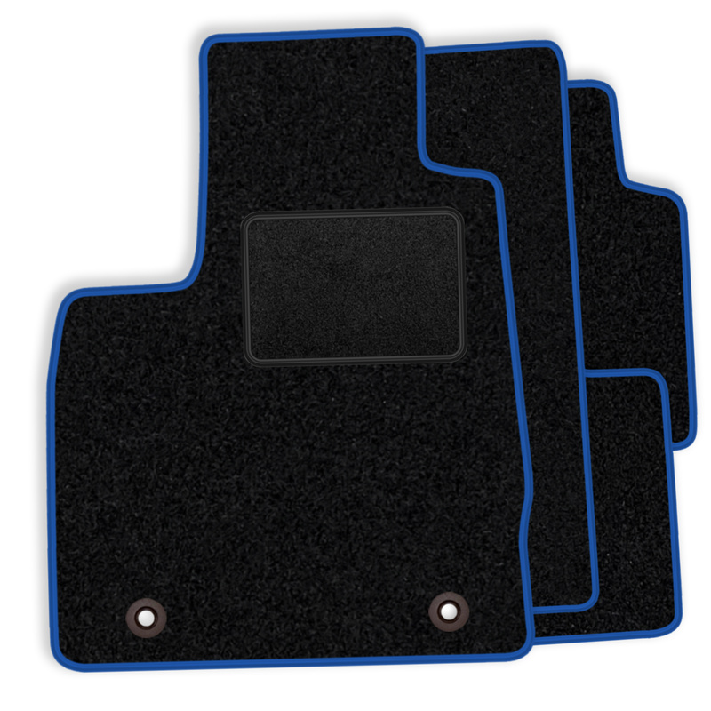 TEMU VW012 Blauw - Een Set van Velour Vloermatten voor Volkswagen Golf V 2003-2009 - Blauwe Stiksels