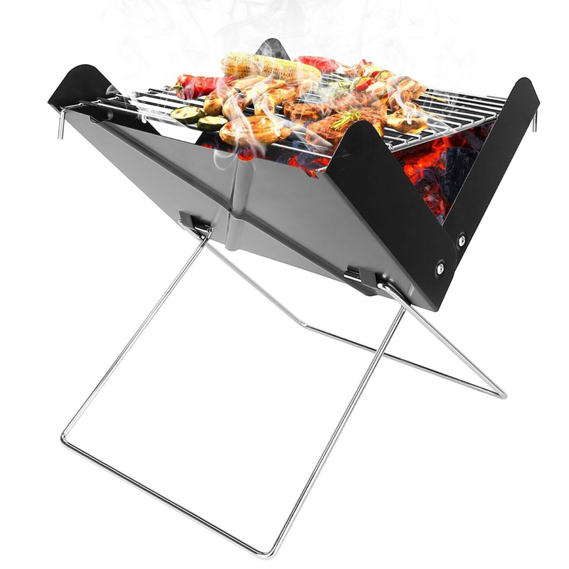 Mini Charcoal Grill Garden Portable Folding Camping