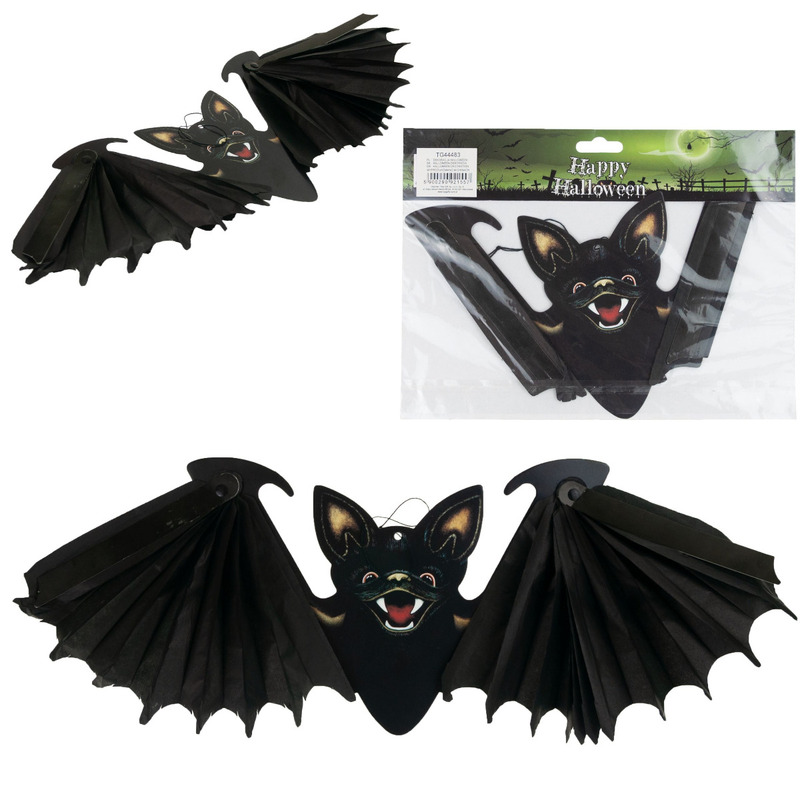 Image of Large Hanging Halloween Bat Decoration