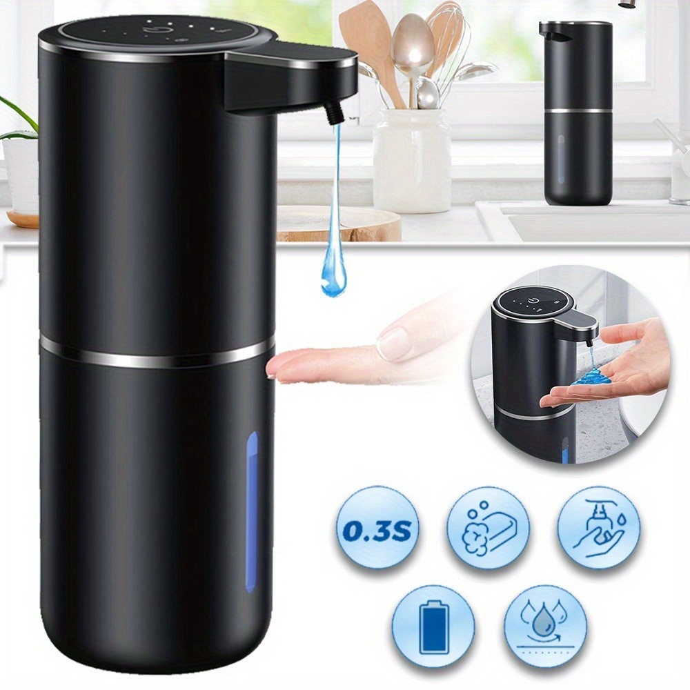TEMU 380ml Soap Dispenser, Wall Mounted Soap Dispensers For Bathroom Kitchen Hotel, School