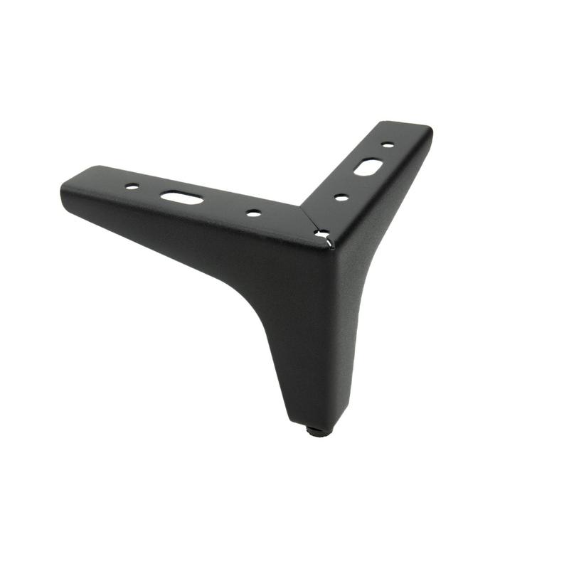 TEMU Anclaje de Pata de Mueble Metálico Negro cm – una base elegante, resistente y duradera para muebles. en metal de calidad con un acabado negro