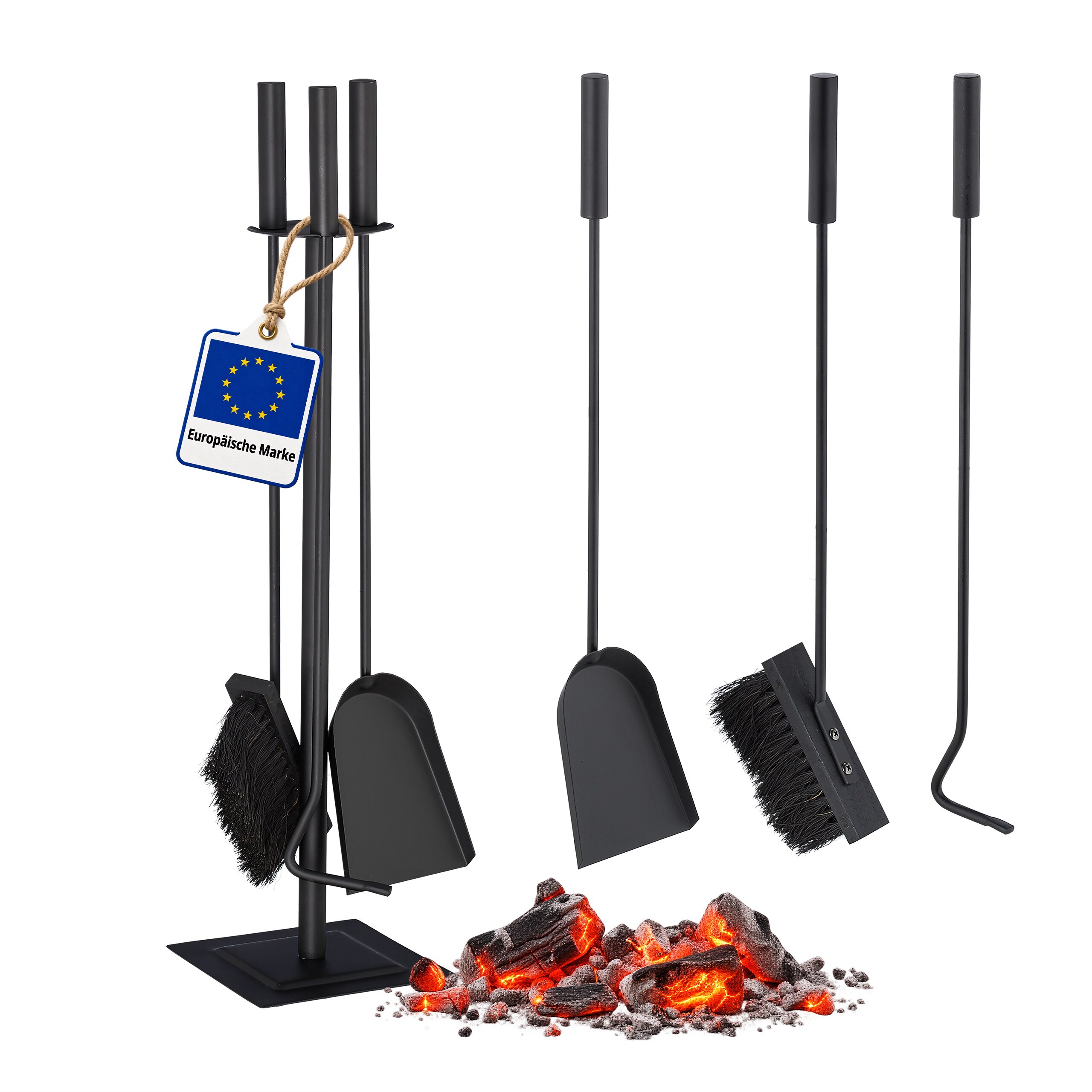 Fireplace Set In Black