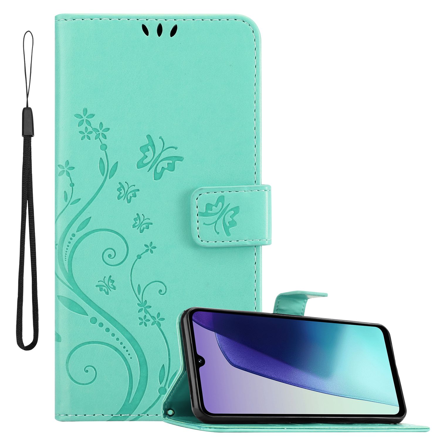 Image of Flip Case For Xiaomi Redmi 14c With Magnetic Closure, Stand Function, Card Slots, And Book Wallet Style