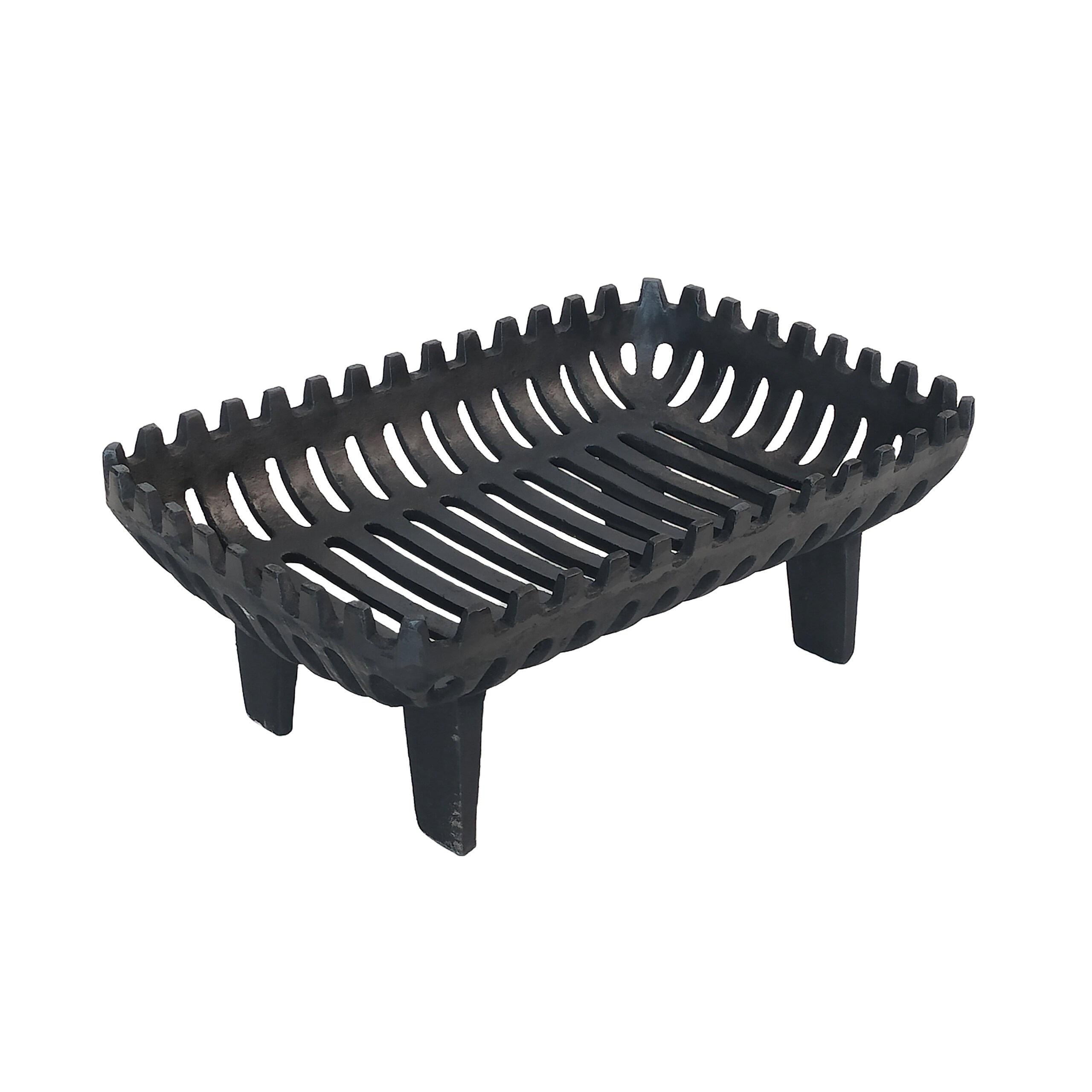 TEMU Fireplace Grate With Legs, Solid Cast Iron, 16 X 42 X 28 Cm, Black And Heavy-duty Ventilation And Combustion, For Open Fireplaces, Wood Stoves,