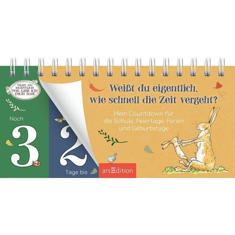 Anita Jeram: Do You Actually Know How Fast Time Passes / My Countdown For School, Holidays, Vacations, And Birthdays / Paperback / German / 2025 / Ars Edition Gmbh