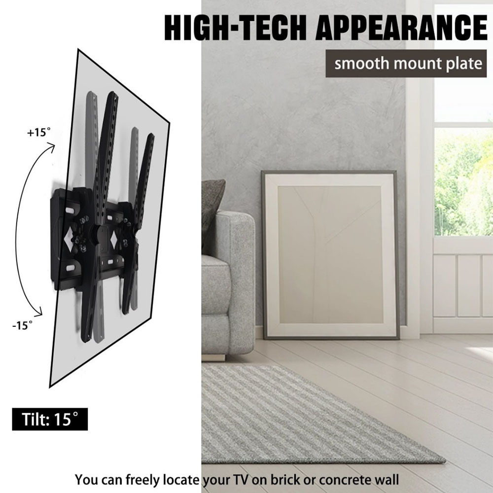 Solid Metal TV Wall Mount, Multi-Angle Adjustable