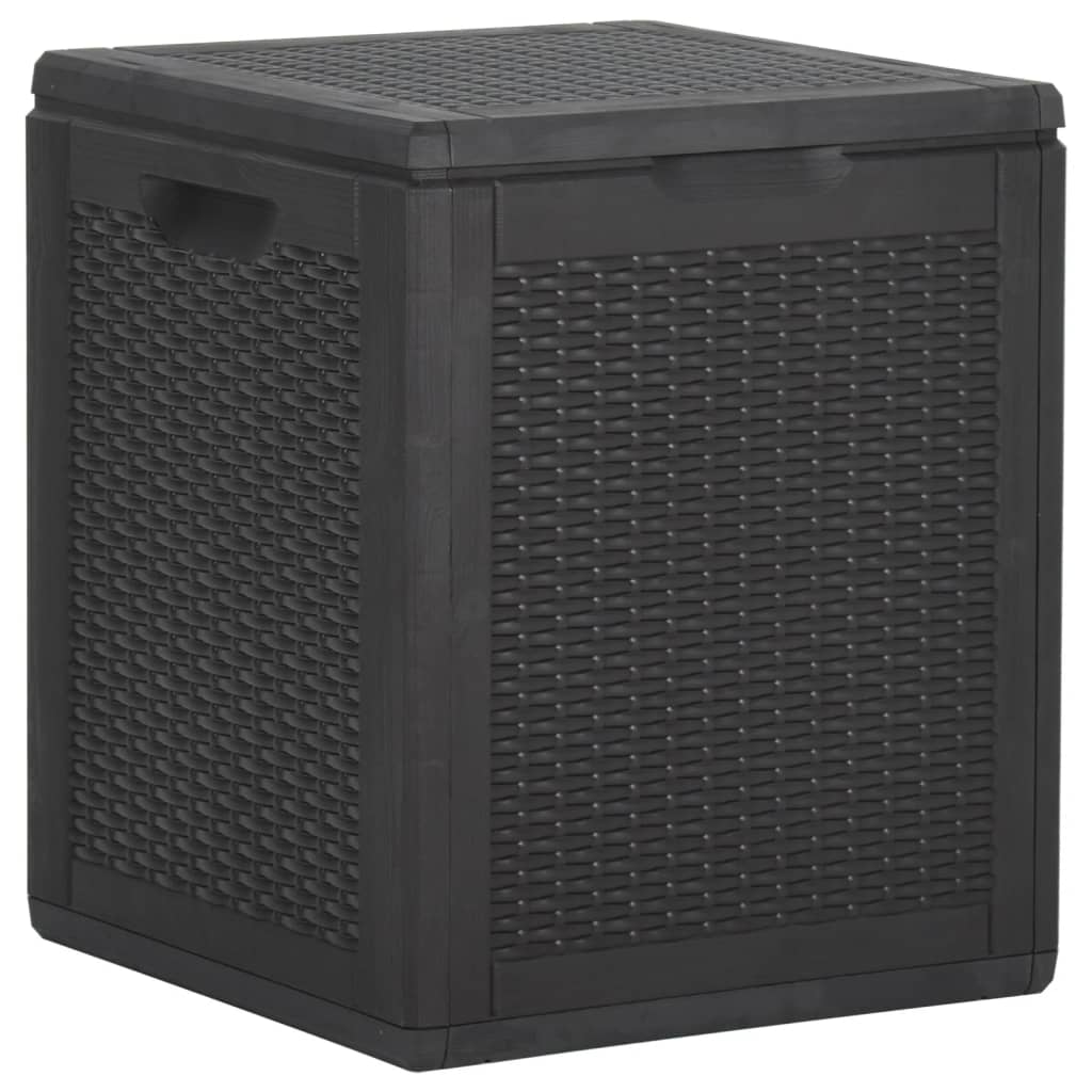 Image of Vidaxl Garden Storage Box Cushion Box Garden Box Cushion Cover Box Pp Rattan