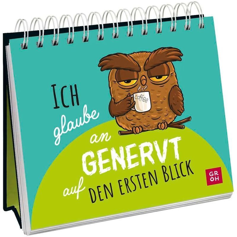 Image of I Believe In Annoyed At First Sight - Paperback - Funny Mini Stand With Sassy Quotes. Humorous Gift For Colleagues - Groh Verlag - 52 Pages - German - 2025 - Groh Verlag - Ean 9783848503650