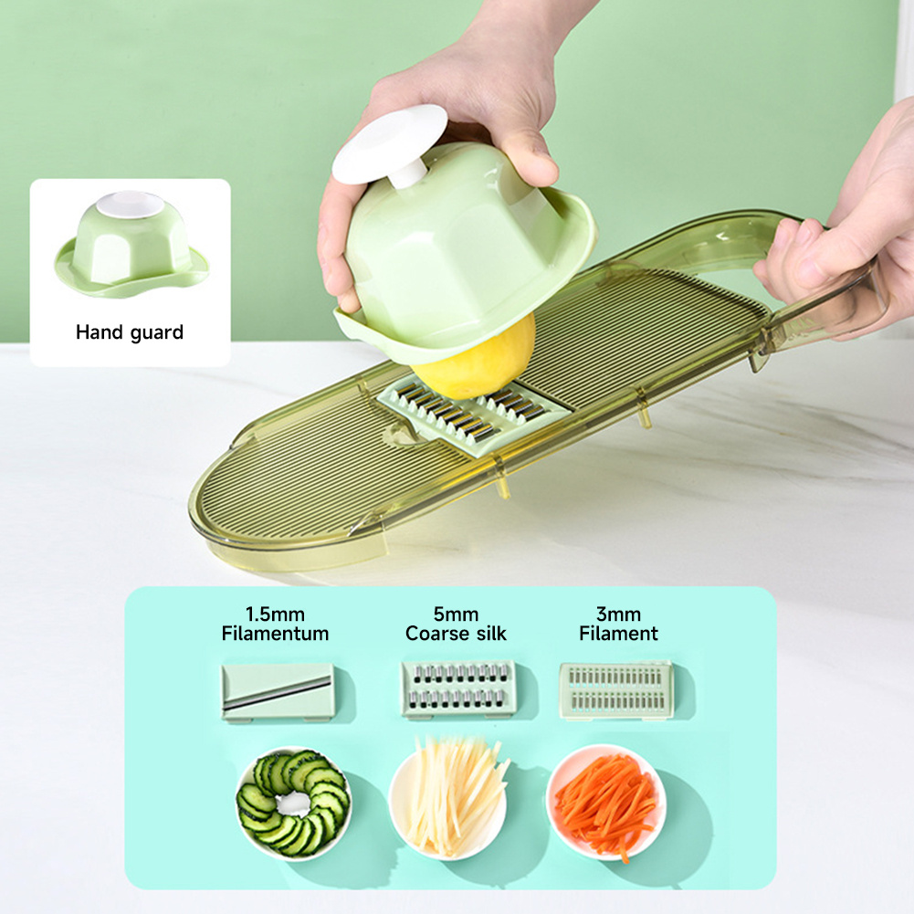 6-In-1 Manual Vegetable Cutting Tool with Container