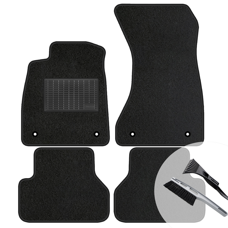Velour Floor Mats Complete Set Fitting For Caddy Iv 2020 - 5 Seats