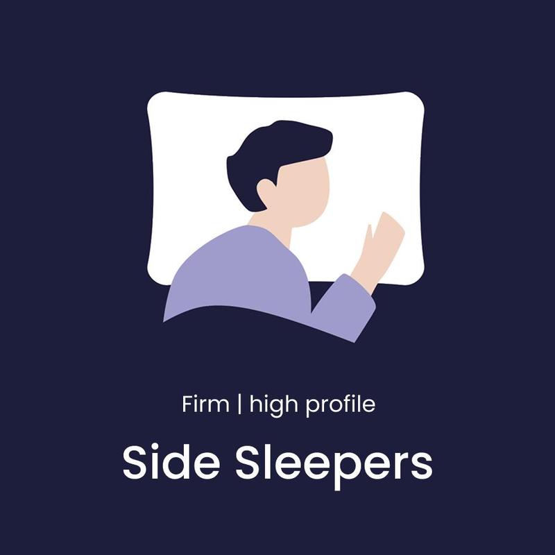 Littens Essentials 56 Pocket Sprung Pillow, Side Sleeper, Firm Support, Luxury, Orthopaedic, Hollowfibre 230TC Cotton, Piped Edge, UK Made 48cm x 74cm