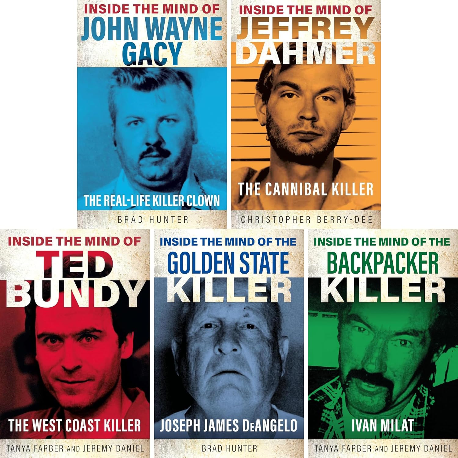 TEMU Inside The Mind Of Serial Killers Collection: Gacy, Dahmer, Bundy & More - 5 Chilling True Crime Biographies Of History's Most Notorious