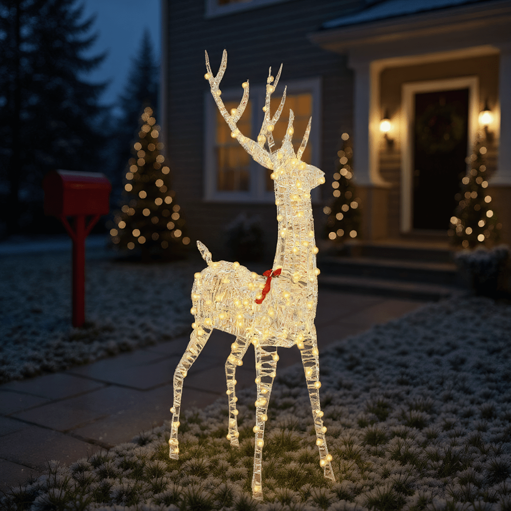 3D Rendier Warm Wit 180 cm