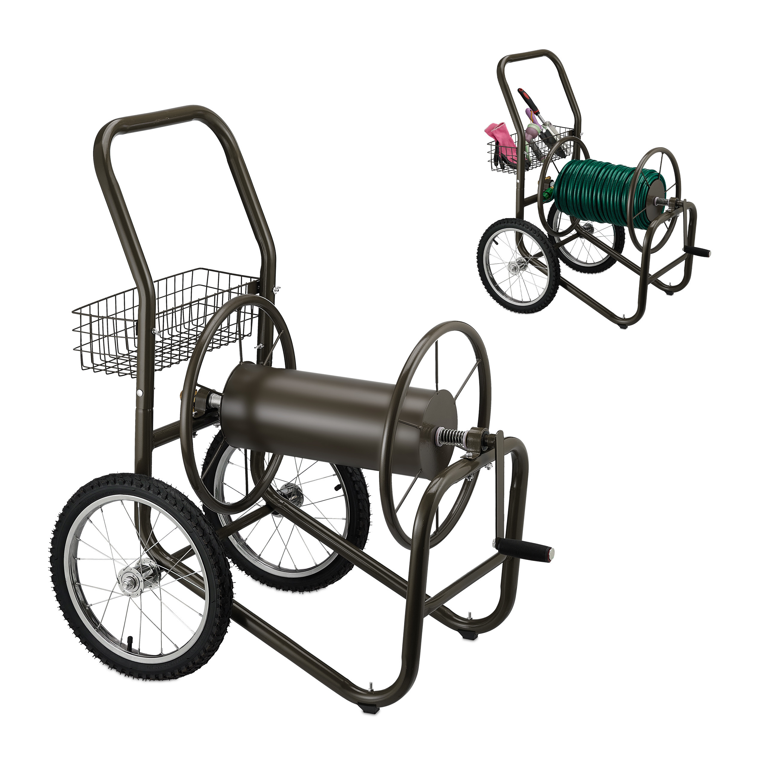 Hose Cart In Brown