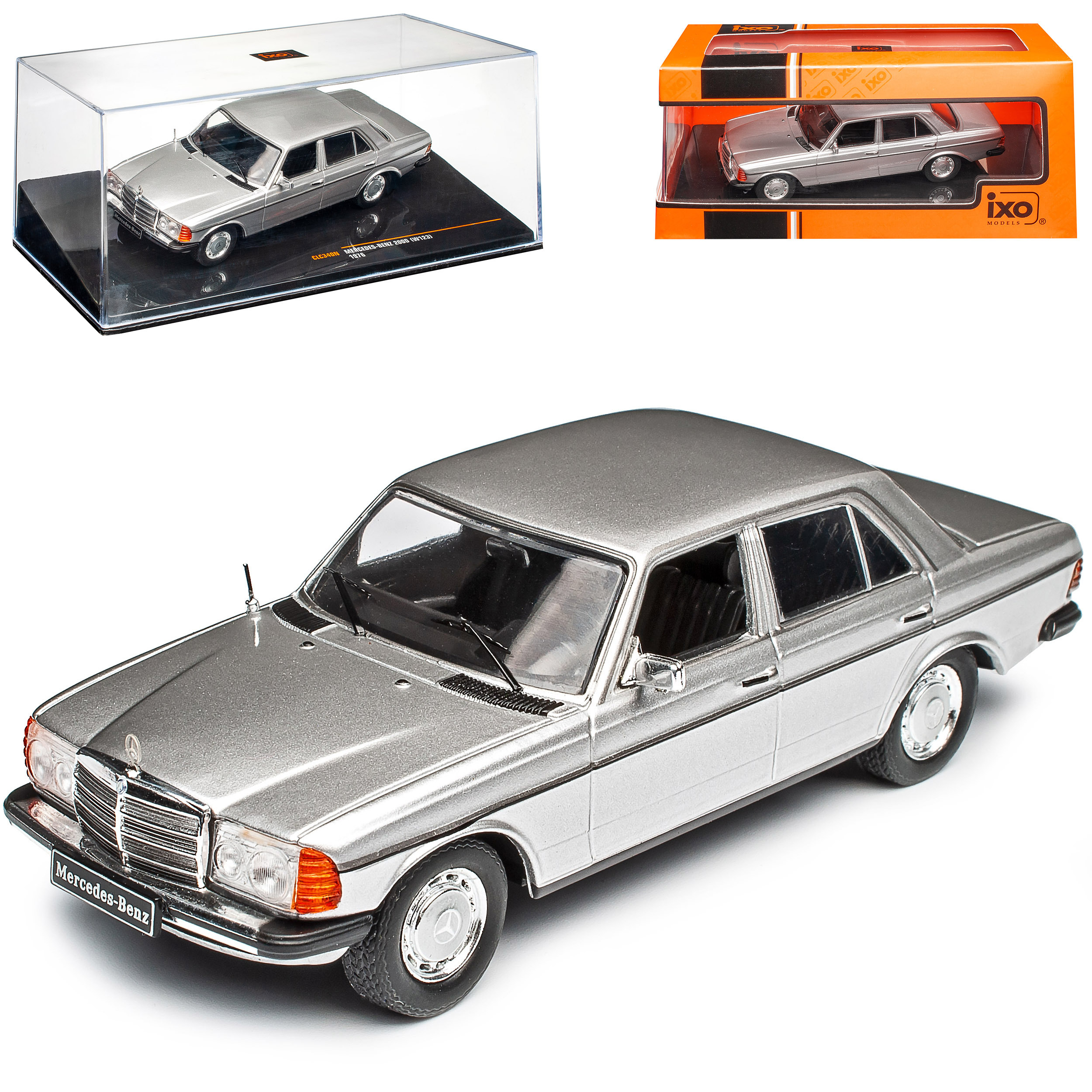 Mercedes-benz W123 200 D Sedan Silver 1975-1986 1/43 Ixo Model Car