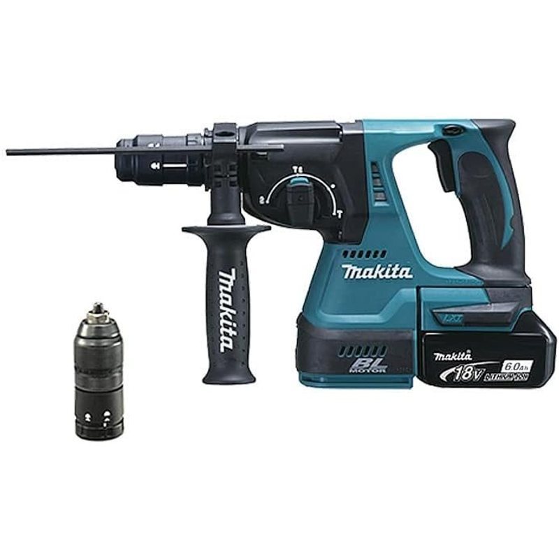 Image of Makita Cordless Combination Hammer Dhr243z Sds-plus, With 1x 6ah Battery Without Charger