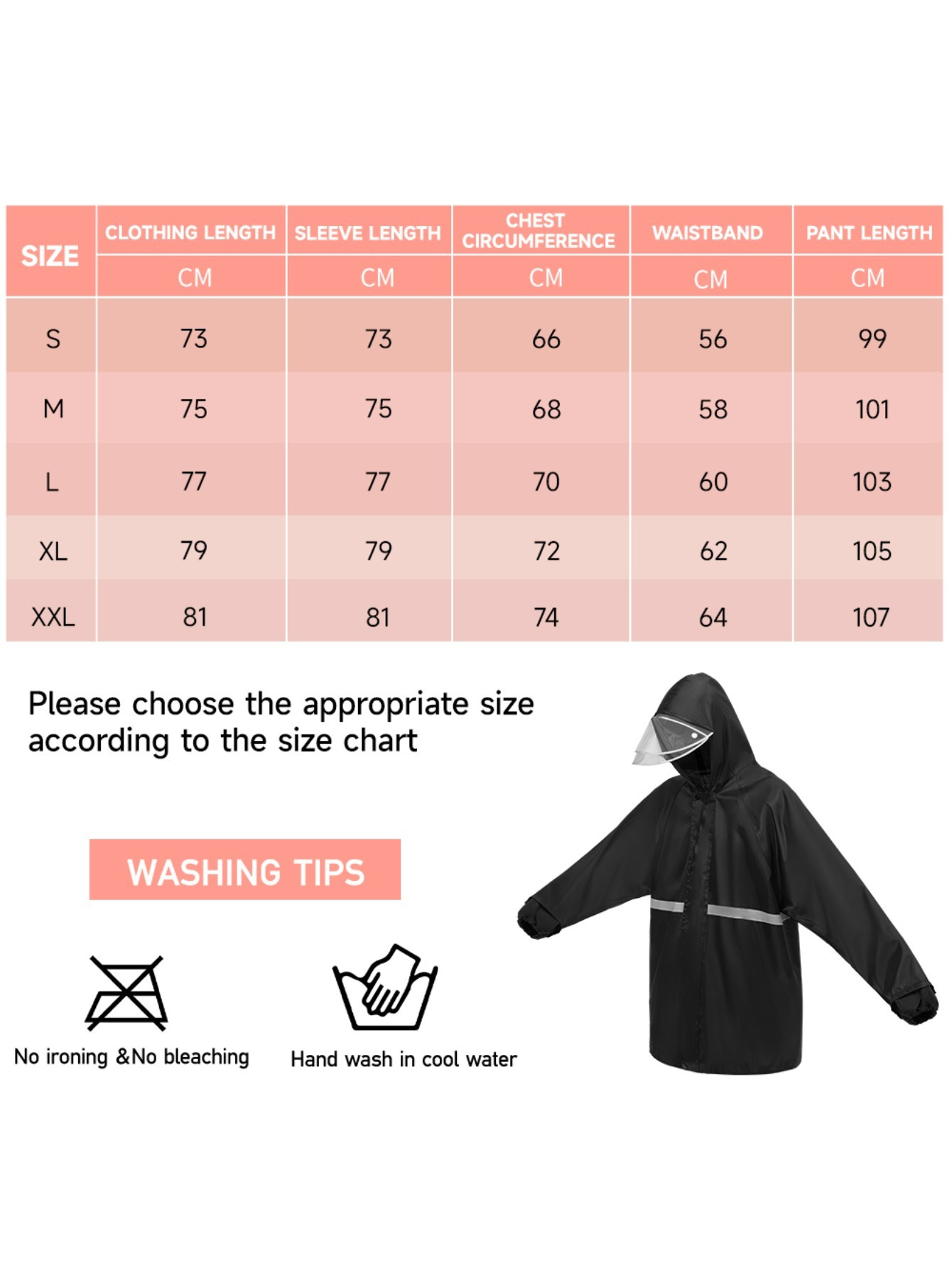 High Quality Outdoor Jacket Set, Poncho & Pants