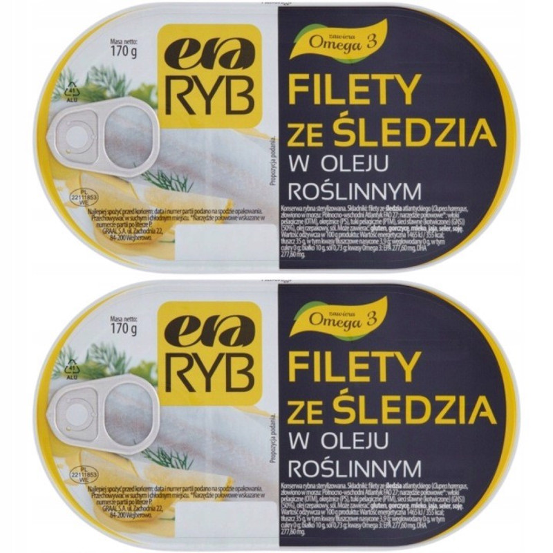 Ryb Filety Mackerel Fillets In Vegetable Oil 170g X 2pcs