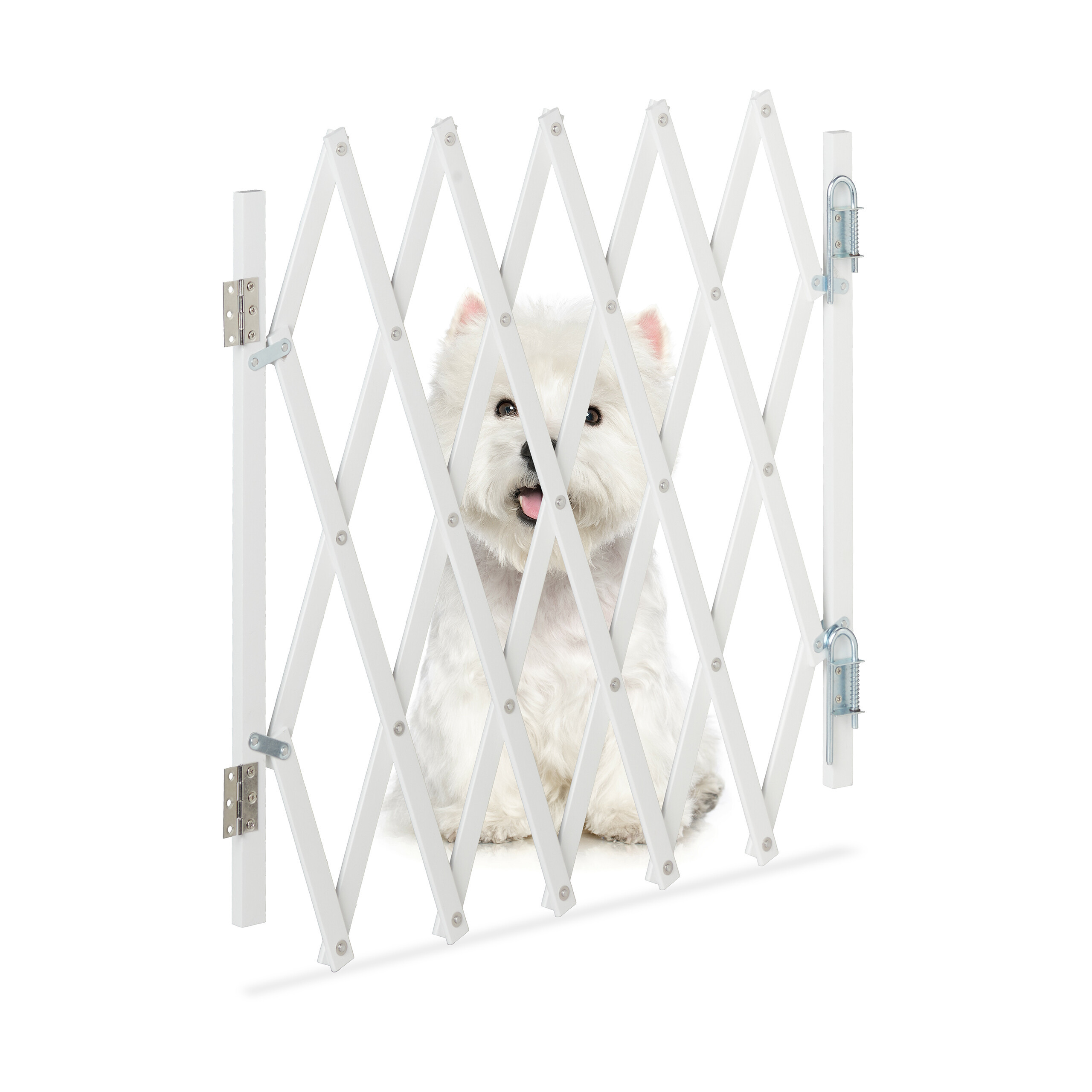 Dog Barriers In White - (w) (h)48.5 Cm