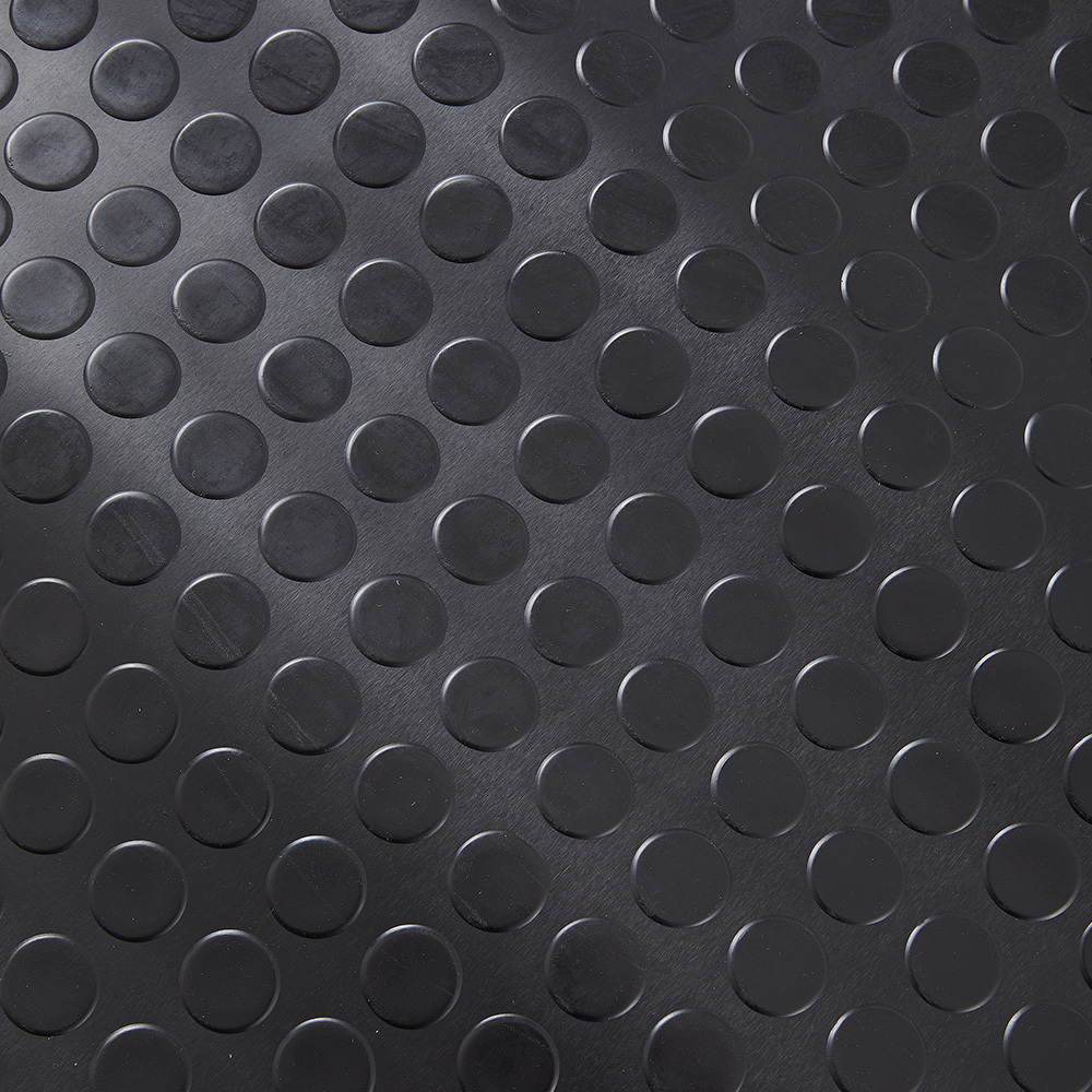 3mm Thick Rubber Anti-Slip Mat, Round Dot Pattern