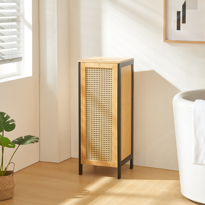 Image of Laundry Basket 'tervola 51 L 80 X 30 X 30 / Bamboo