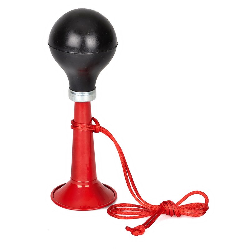 Image of Funny Clown Horn On String Clown Costume Accessory Black-red 18cm Red/reddish Brown