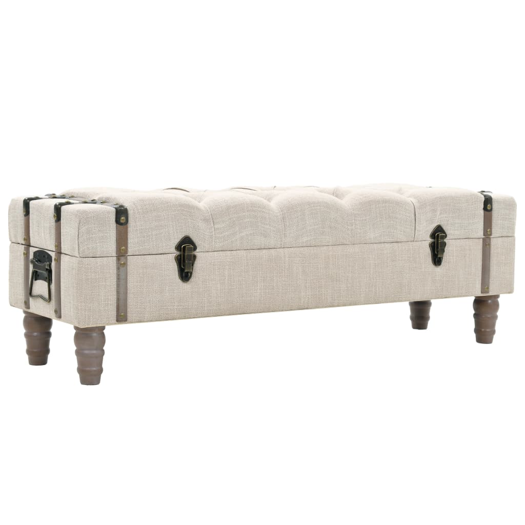 Vidaxl Storage Bench Solid 111 X 34 X 37 Cm