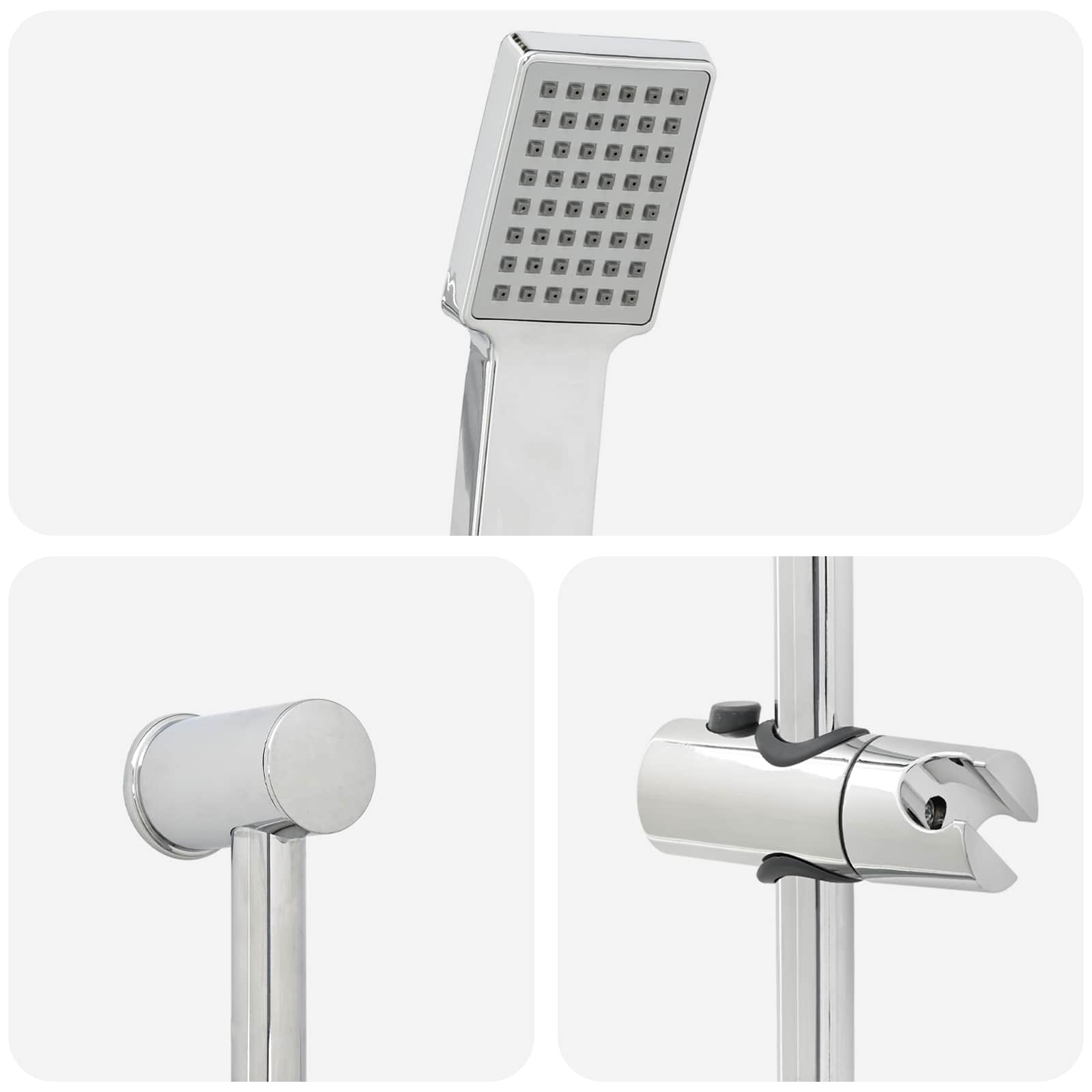 Ashbury Shower System Set with Chrome Finish