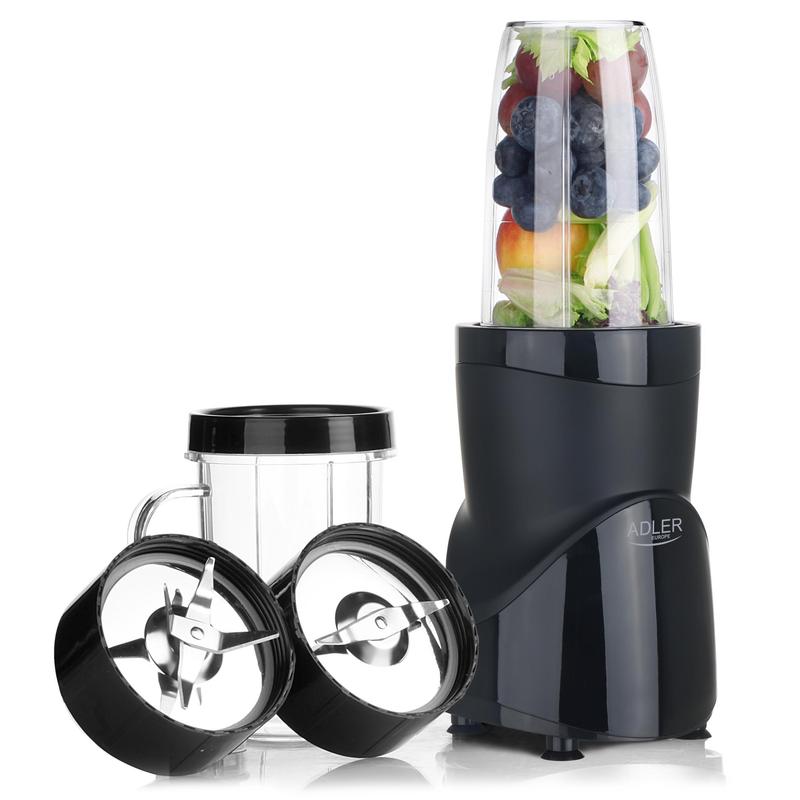 Image of Personal Cup Blender For Smoothies, Cocktails, Shakes, Cream Soups, And Sauces, Perfect For Ice, Fruits, , Nuts, Seeds, And Spices. Full Set Includes 4 Bottles, Cups, And Tumblers