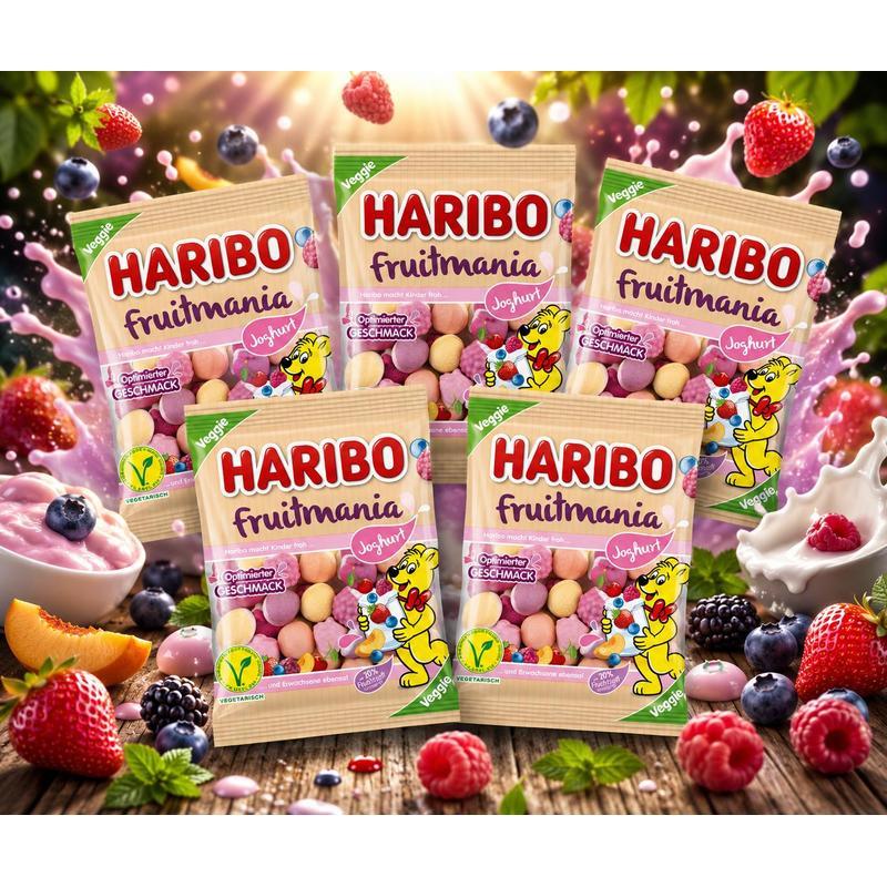 Haribo Fruitmania Yogurt Veggie 5 X 160g