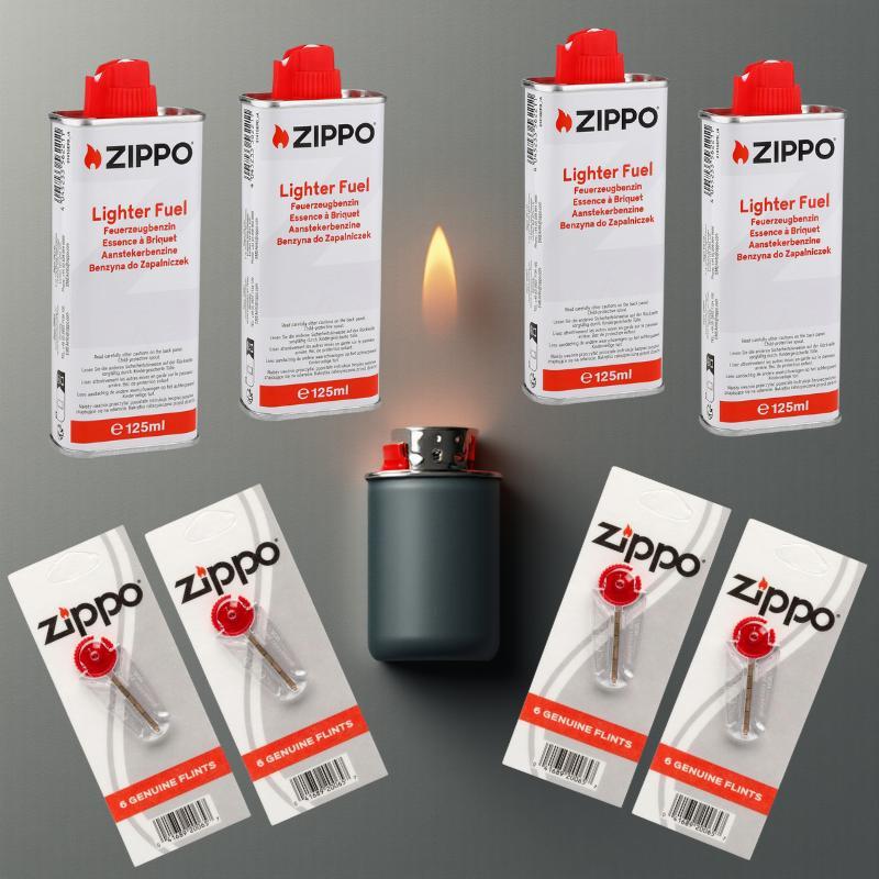 E-shop Zippofeuerzeug Benzin 4x und 4x Feuersteine