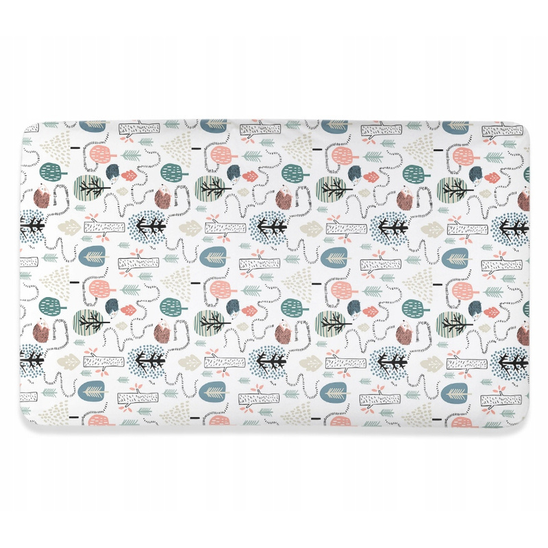 Ankras Pamučna Plahta s Gumicom za Krevetić 120x60cm Dizajn Ždretaša - Premium Kvaliteta, Izrađeno u Poljskoj, Prozračno, Izdržljivo za Dječju Posteljinu