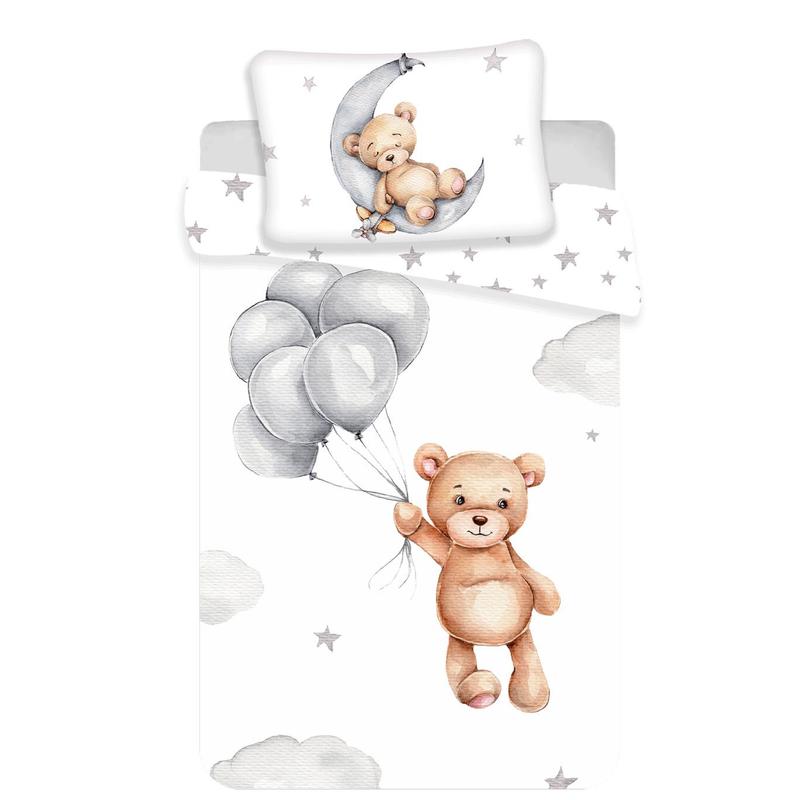 Teddy Bedding Set 100 X 135 Cm, 100% Cotton