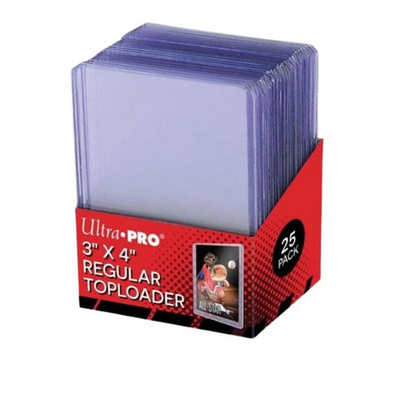 Ultra Pro Toploader 3" X 4" Regular Toploader – 25 Protective Sleeves For Standard Size Trading Cards For All Popular Trading