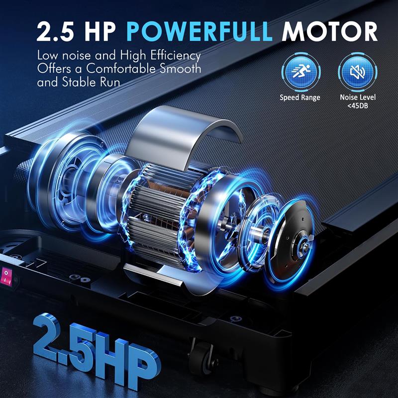 Foldable Electric Treadmill 2.0 HP Motorized Running Machine with Incline & Built-in Massager – Adjustable Speeds 1-12 km/h, LED Display, Home Gym Fitness Equipment