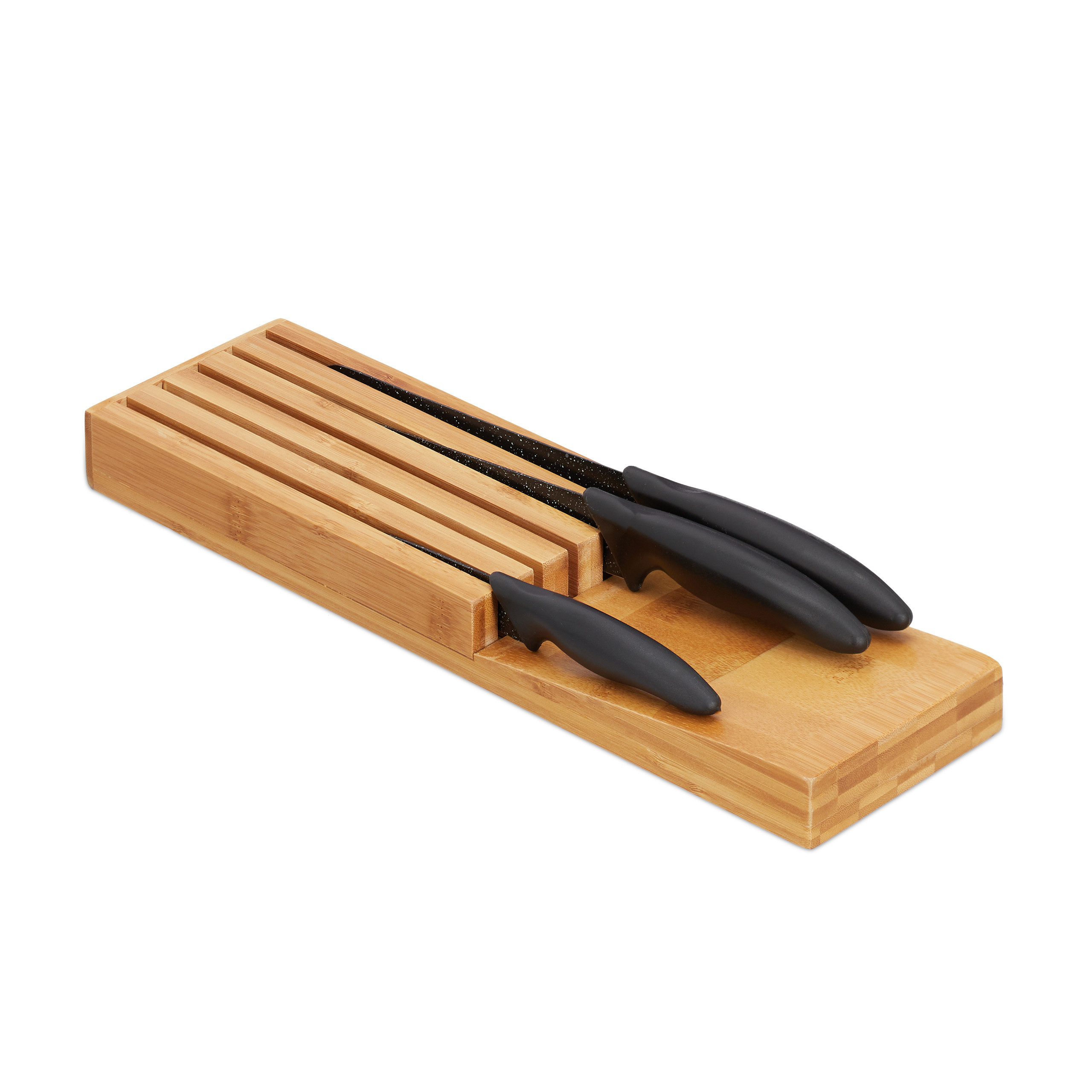Knife Organizer In Natural Finish