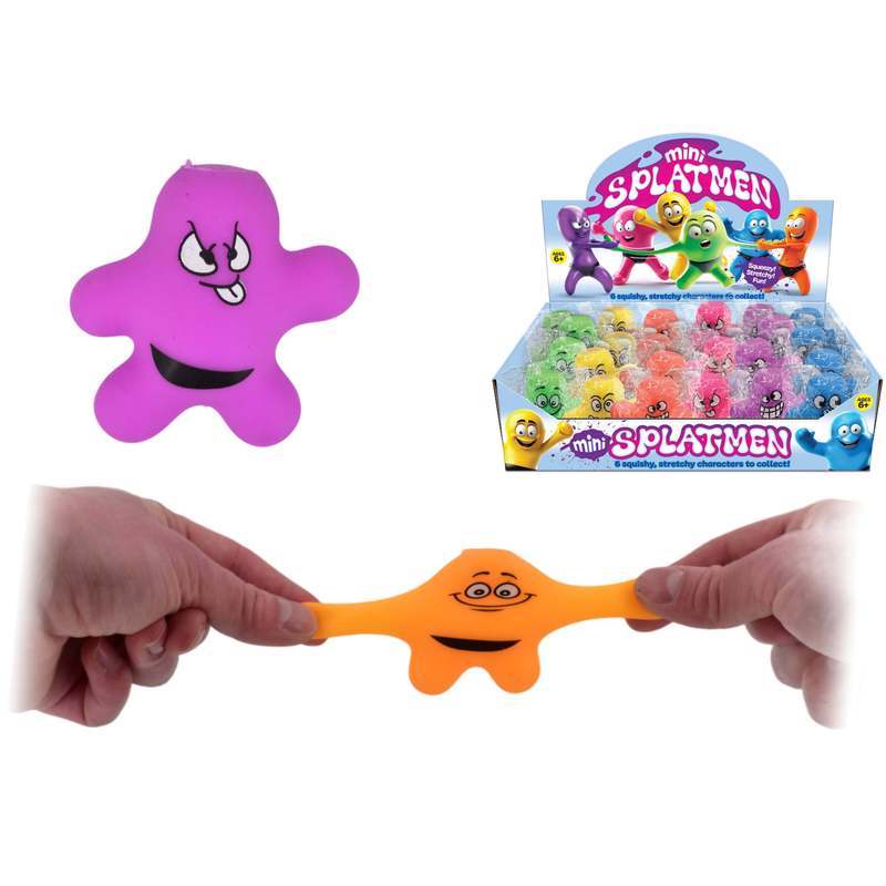 Kandy Toys Mini Splatmen Stretchy Fidget Toys Assorted Colours