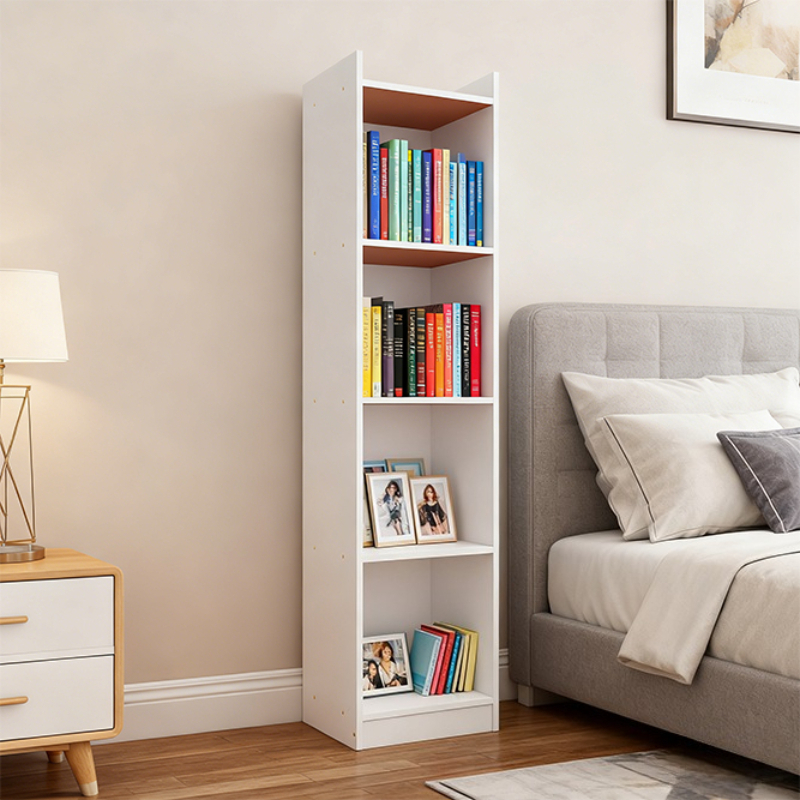 Multipurpose 5-Layer Slim Open Shelves Bookcase Organizer